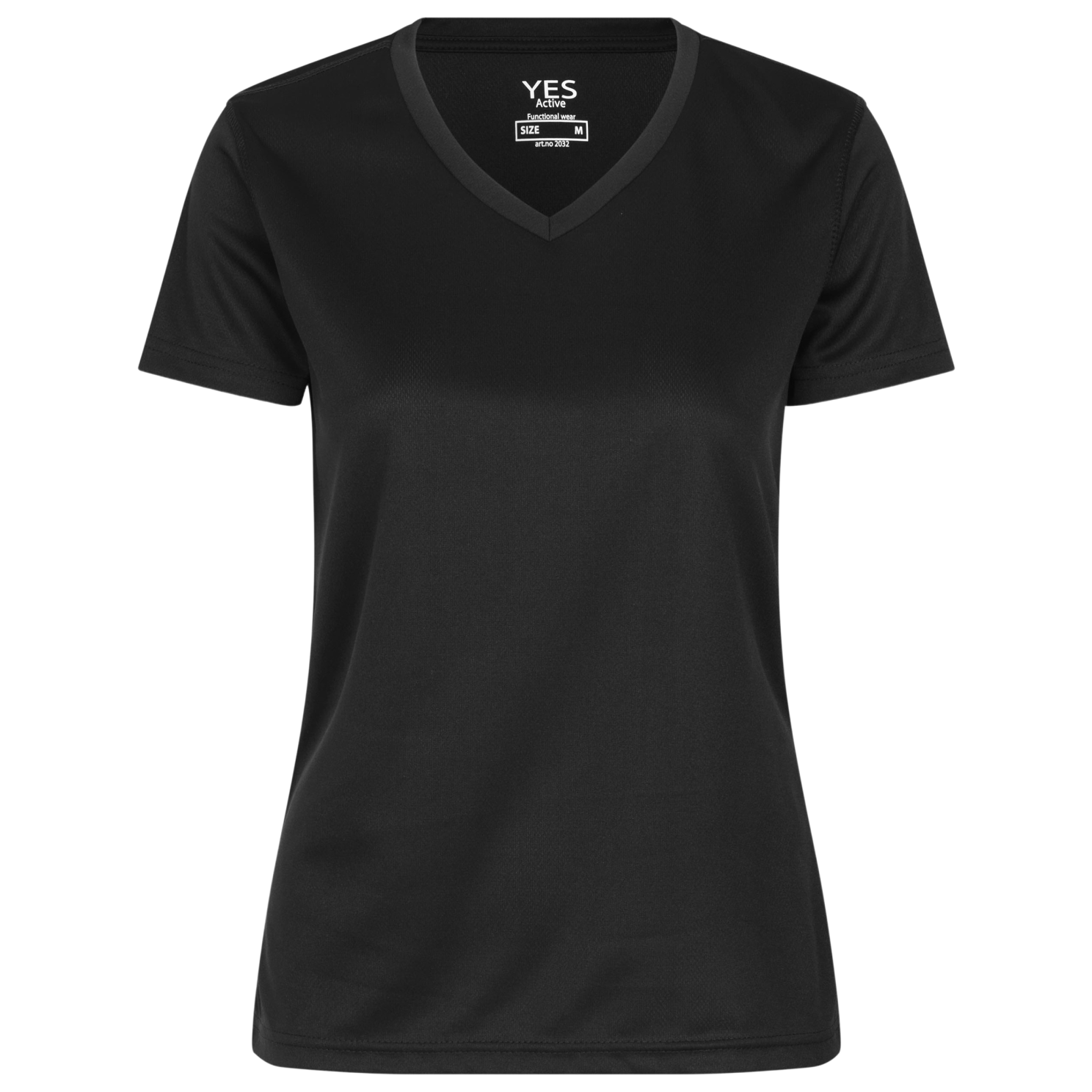 Yes Active Dame Trænings T-Shirt - Sort til Aktive Kvinder