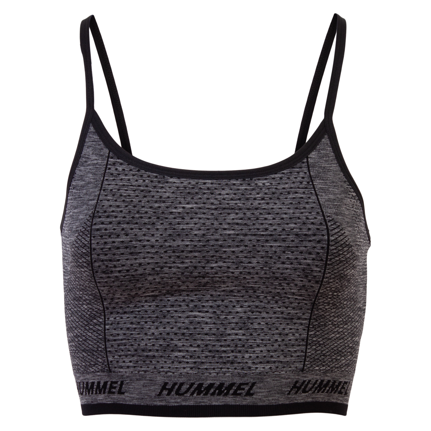 Dame Sports BH i Black Melange fra Hummel - Komfortabel!