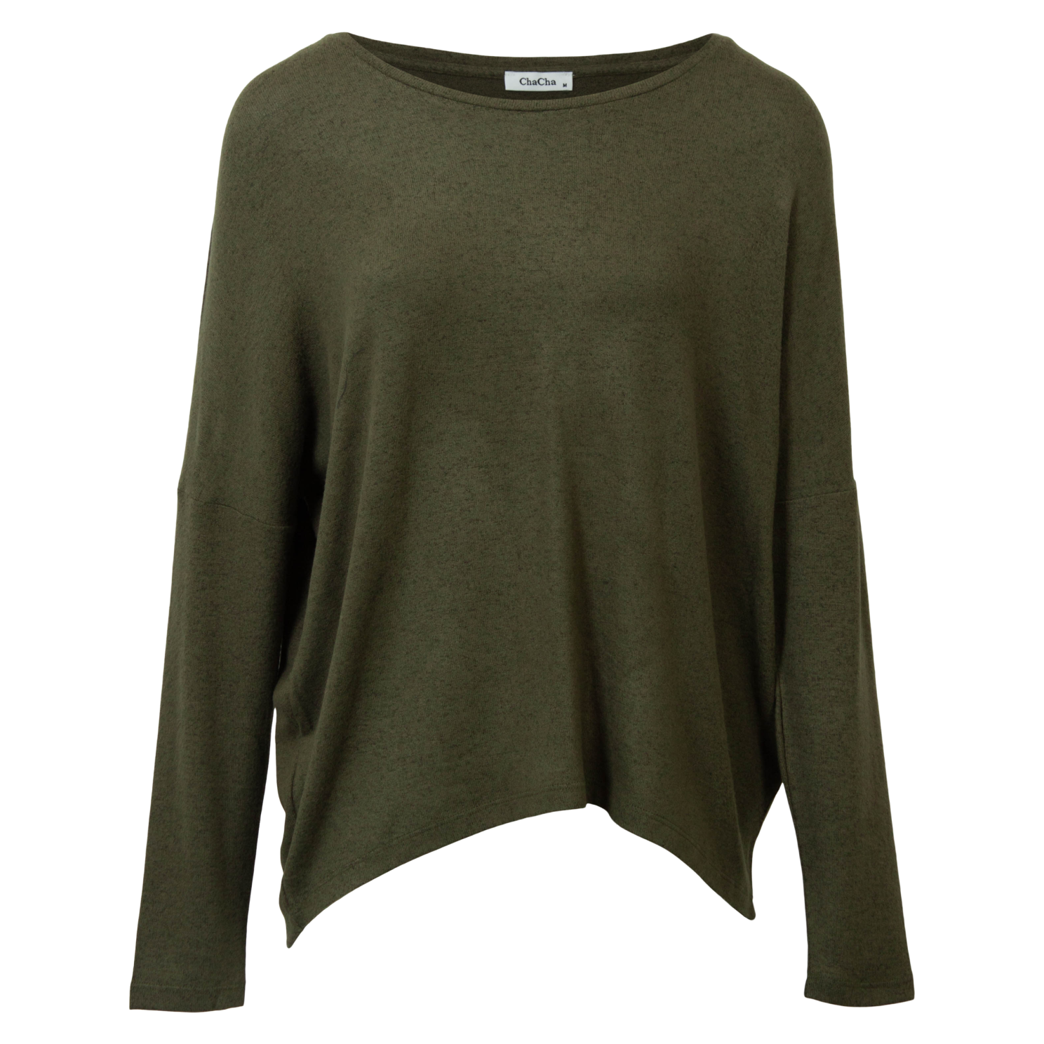 Biara Dame Bluse i Army Melange – Stilfuld og Komfortabel