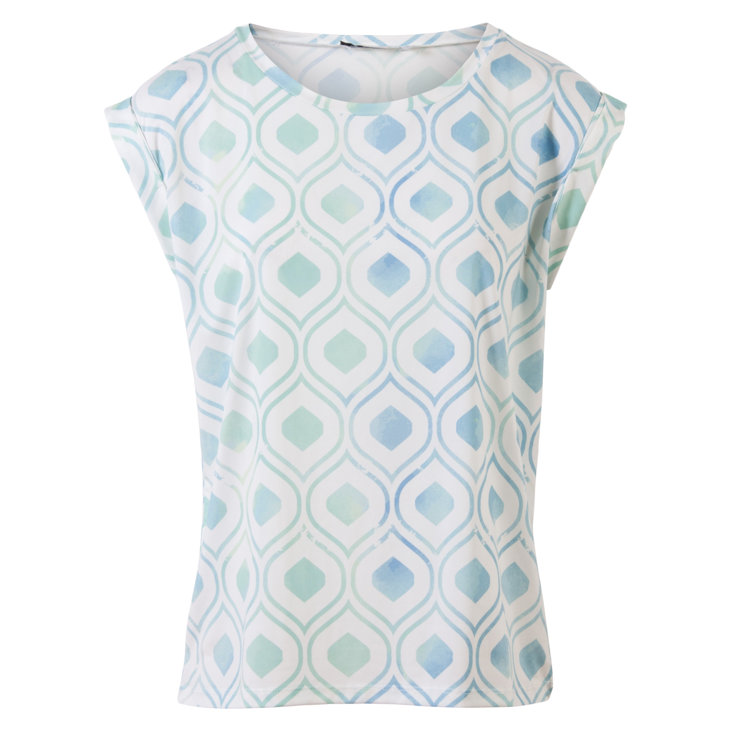 Stilfuld Kortærmet Bluse i Estate Blue – Komfortabel Elegance