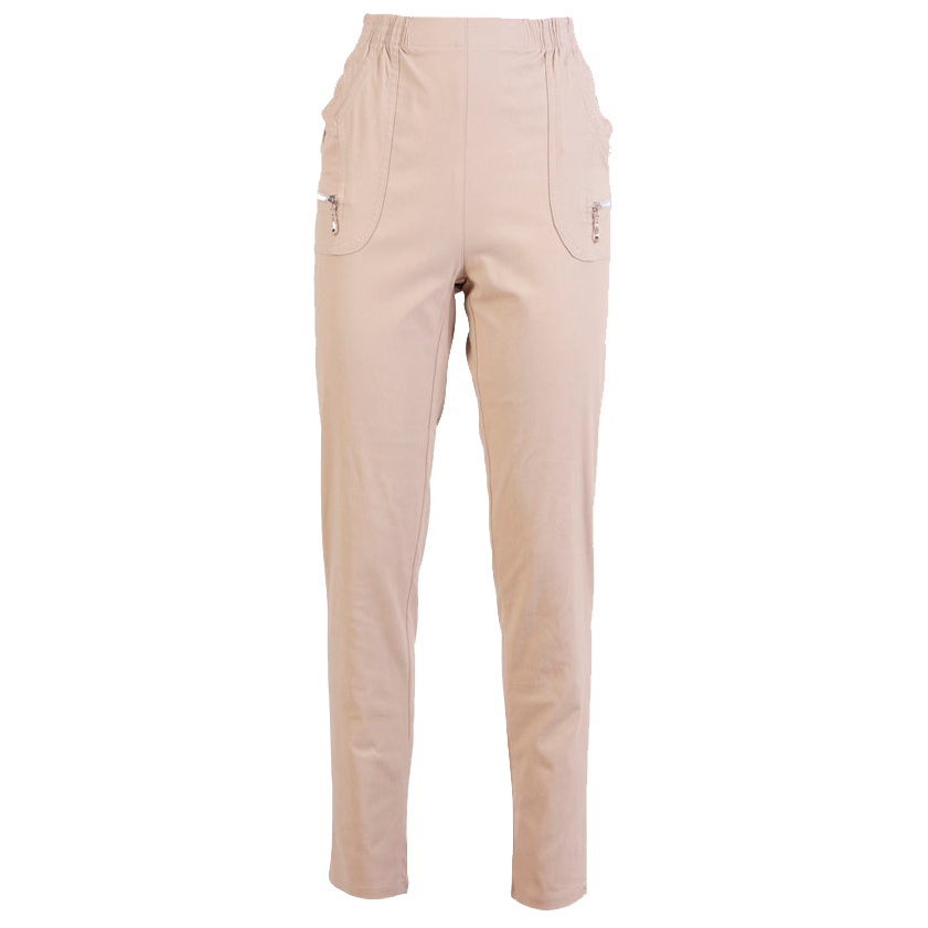 Elegant Dagny Dame Bukser i Sand – Komfortabel Stil!