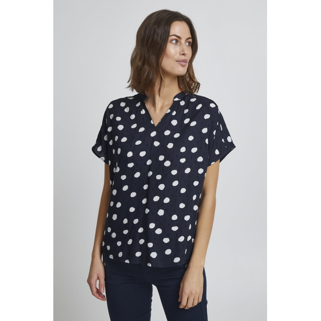 Fransa Navy Blazer Bluse til Dame – Fantastisk Udsalg!