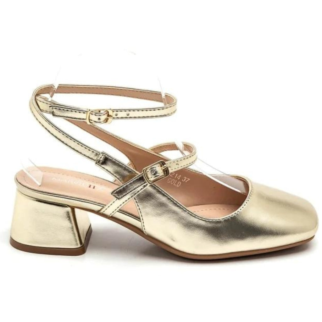 Inge Guld Ballerina Sandal – Elegant Sommerudsalg!