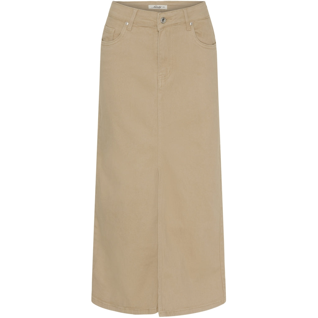 Beige Midi Nederdel til Dame - Must-Have fra Jewelly