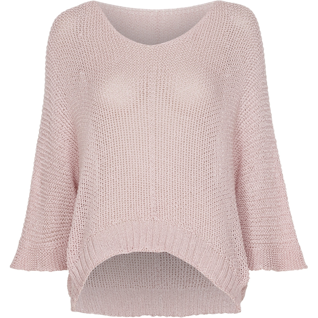 Elegant rose striktrøje til damer - Trendy og komfortabel!