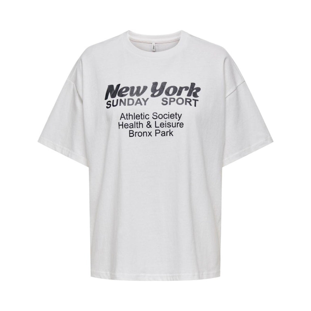 Sej Dame T-shirt Onlcassie i Hvid fra Only - Klædeskabet.dk