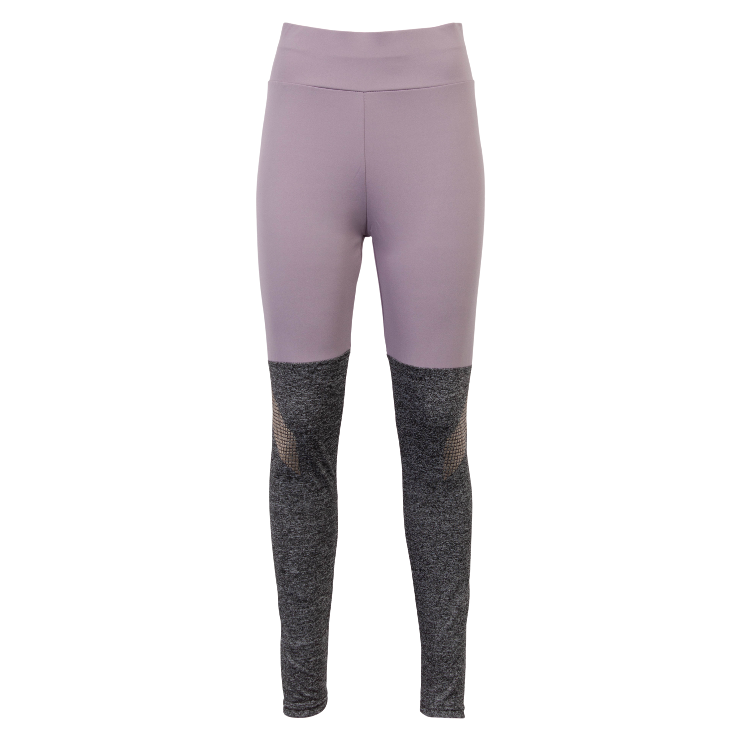 Strækbare dame tights i lyselilla – perfekt til træning!