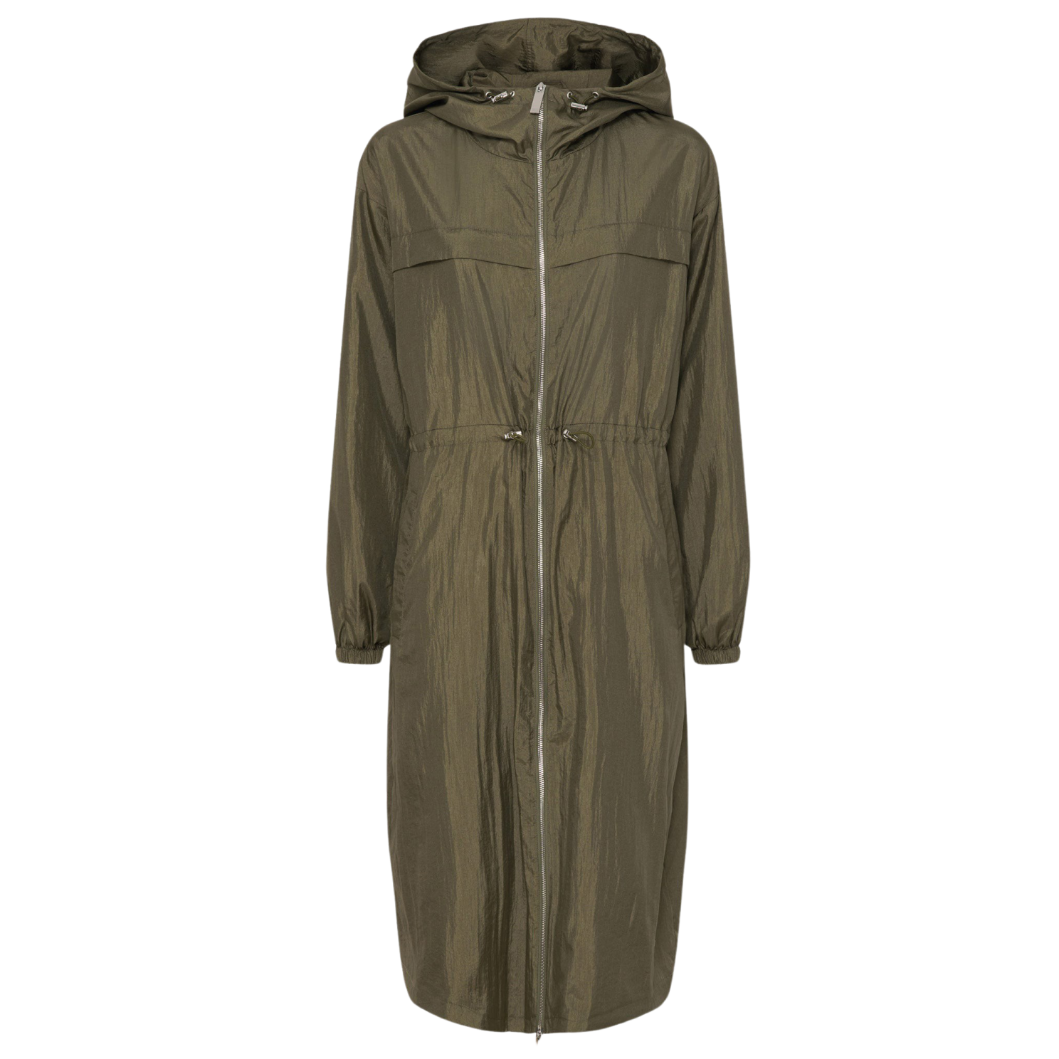 Trendy Dame Overgangsjakke i Dusty Olive – Uundgåelig Must-Have!