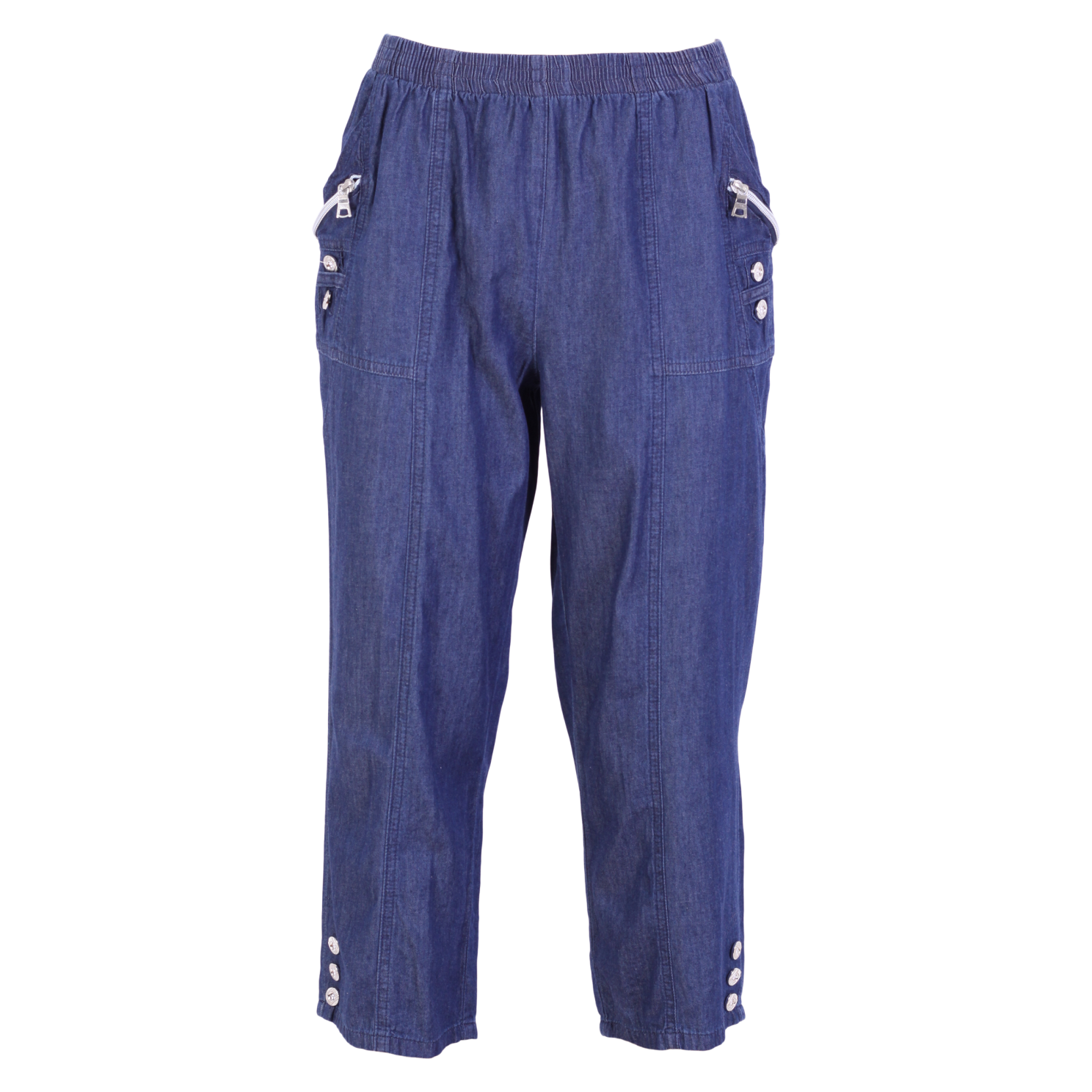 Dame Capri Bukser i Denim fra Pure Instinct – Tilbud!