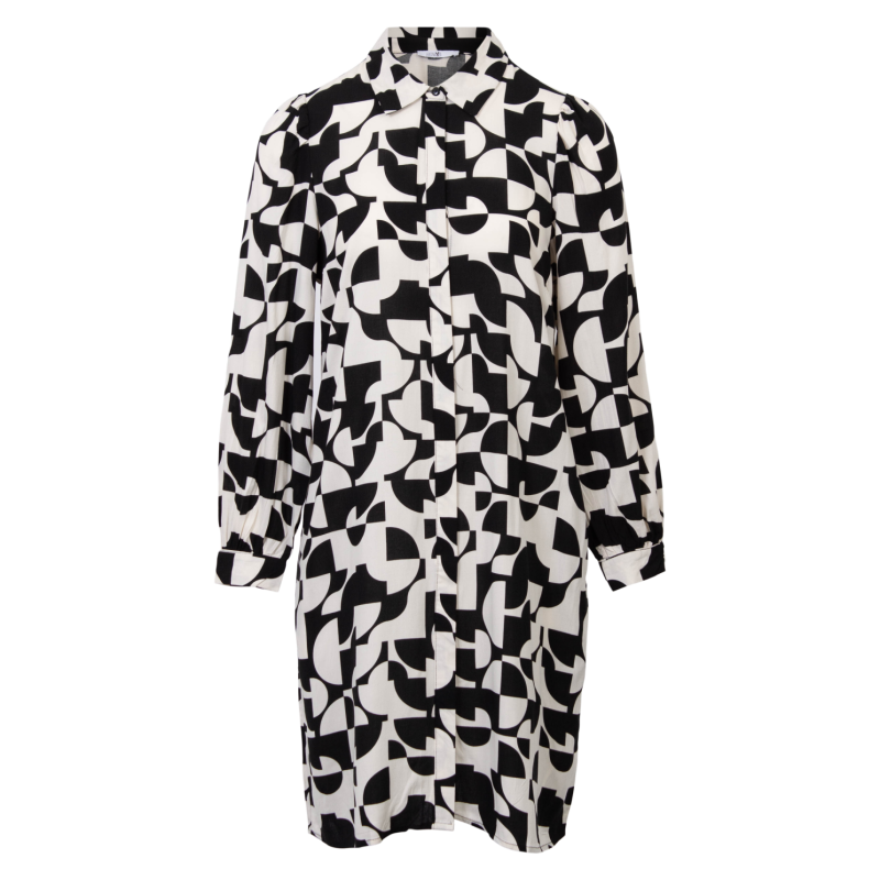 Elegant sort skjortekjole til kvinder fra Hailys - Must-have!
