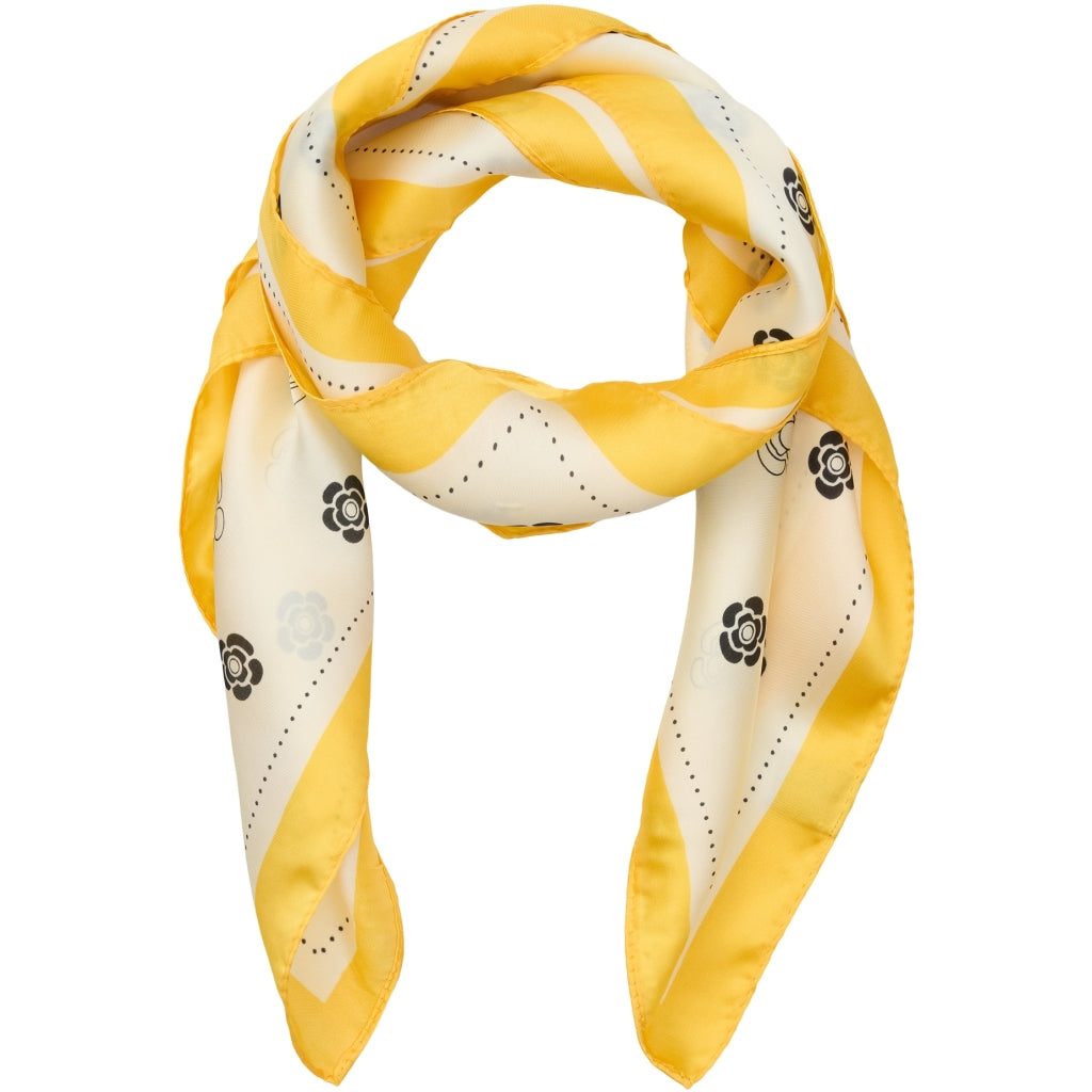 Dame ørklæ Mdceliane Scarf  Yellow fra Marta Du Chateau hos Klædeskabet.dk 5715406713038