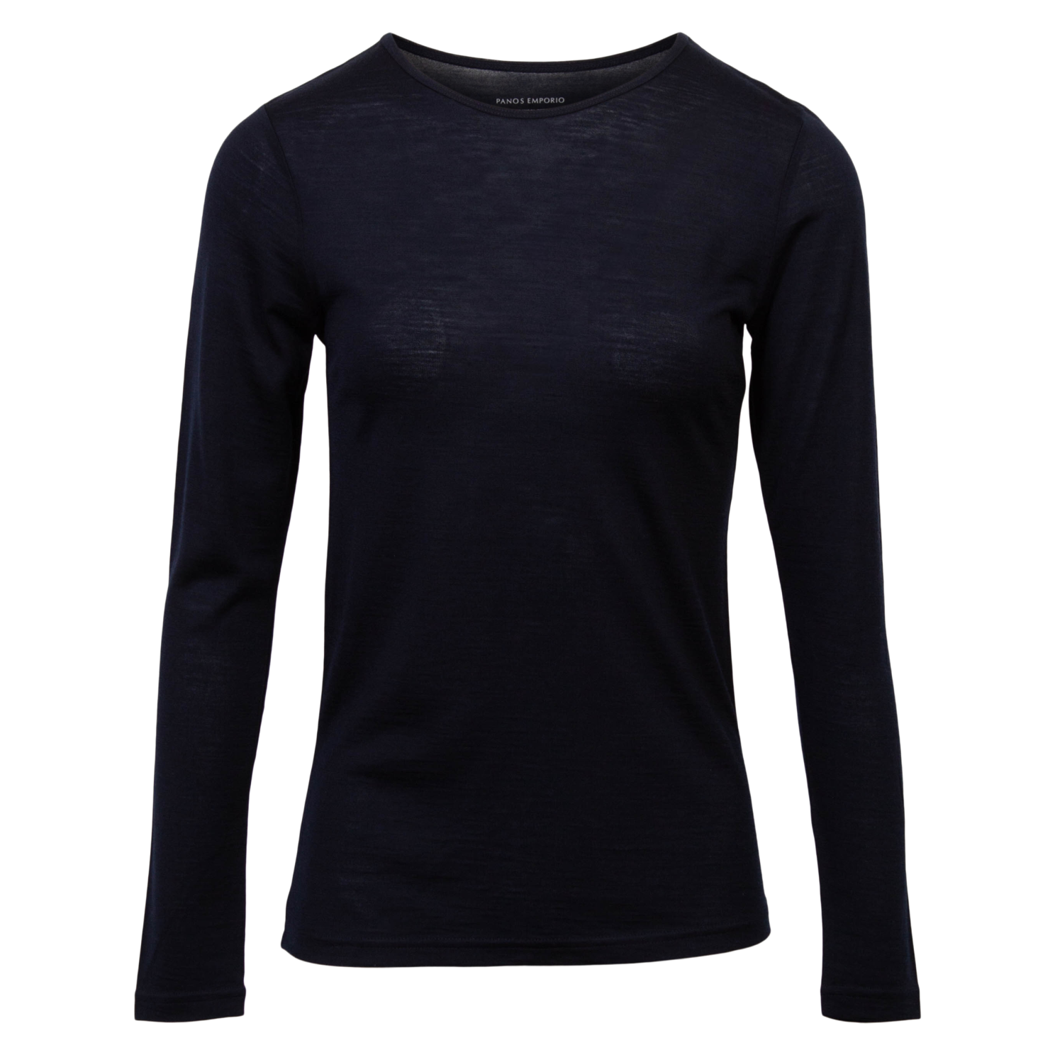 Dame Langærmet Shirt Merinouldmix  Dark Navy fra Panos Emporio hos dansk.dk 5715066008079