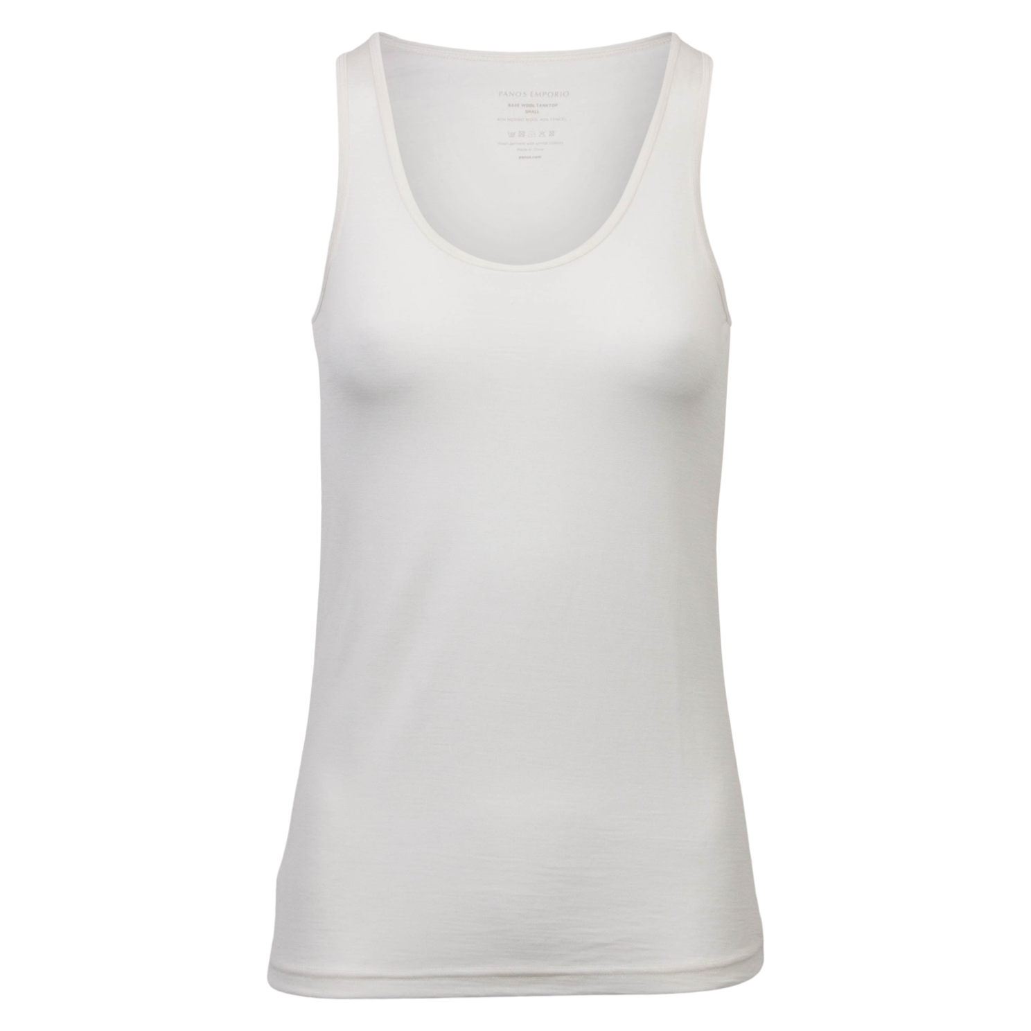 Dame Tanktop Merinouldmix  Offwhite fra Panos Emporio hos dansk.dk 5715066007911
