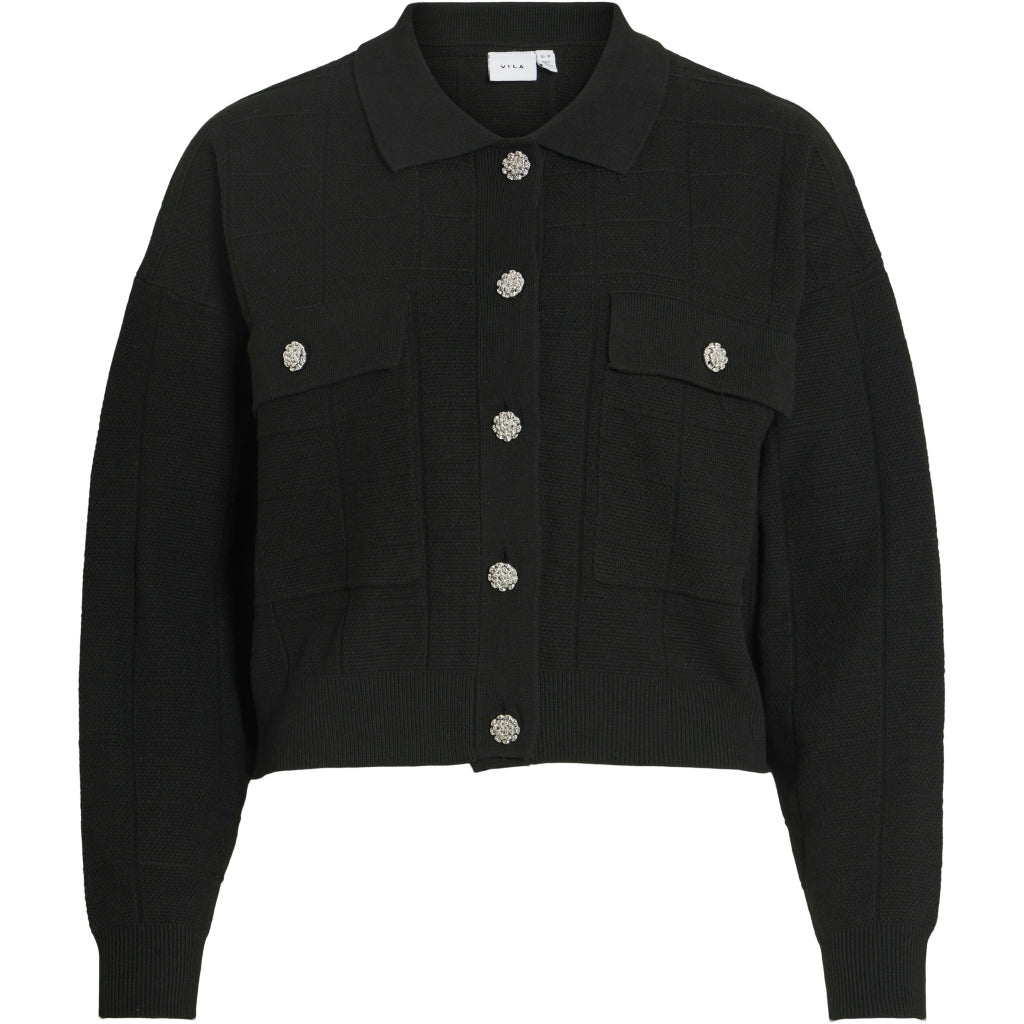Dame Cardigan Vijulisa  Black Beauty fra Vila hos Klædeskabet.dk 5715615607845