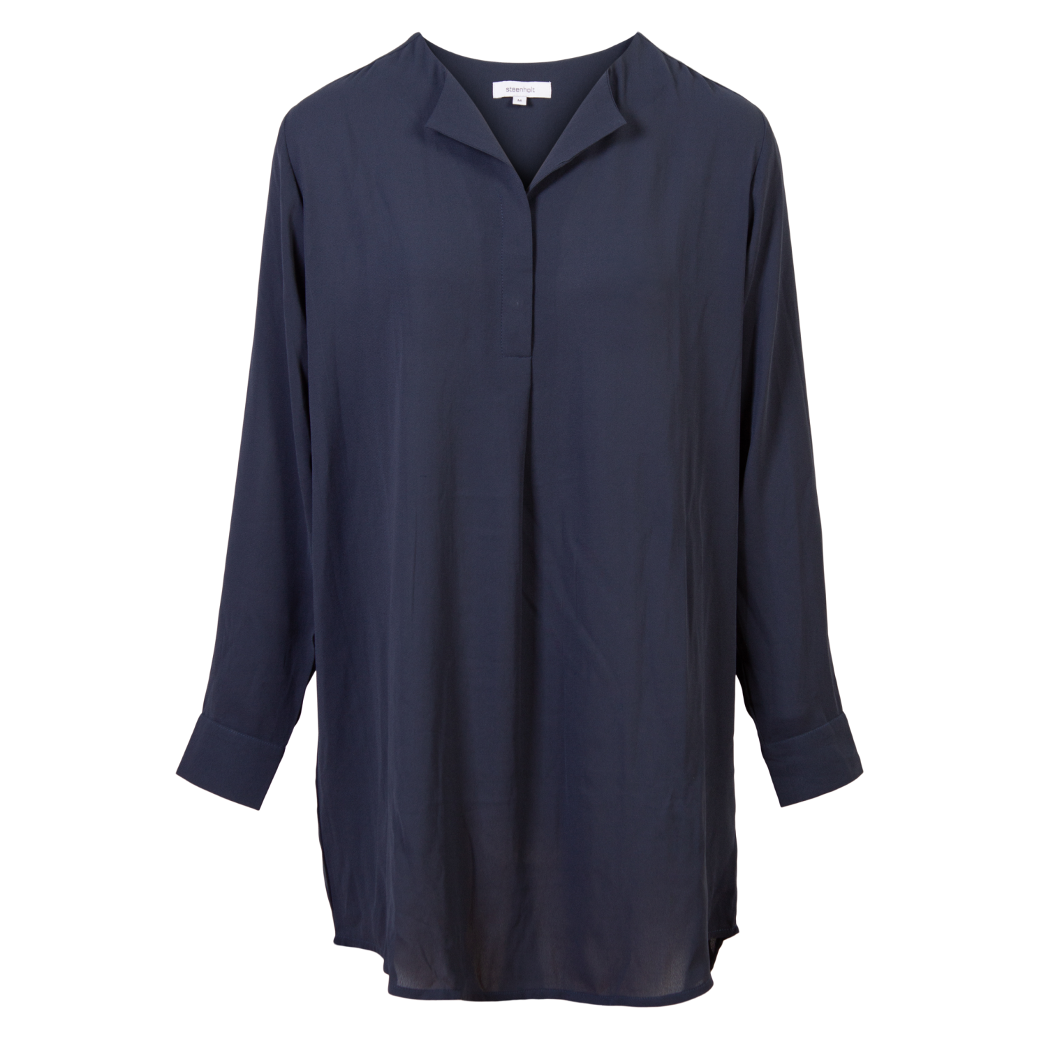 Clara Dame Kjole Plus Size  Navy fra Steenholt hos dansk.dk 5712985612851