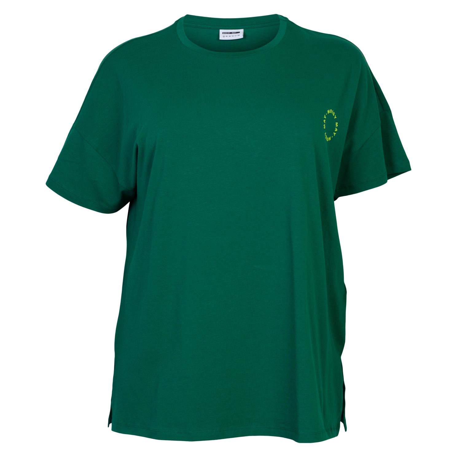 Dame Shirt Plus Size  Evergreen  Logo Wild fra Noisy May Curve hos dansk.dk