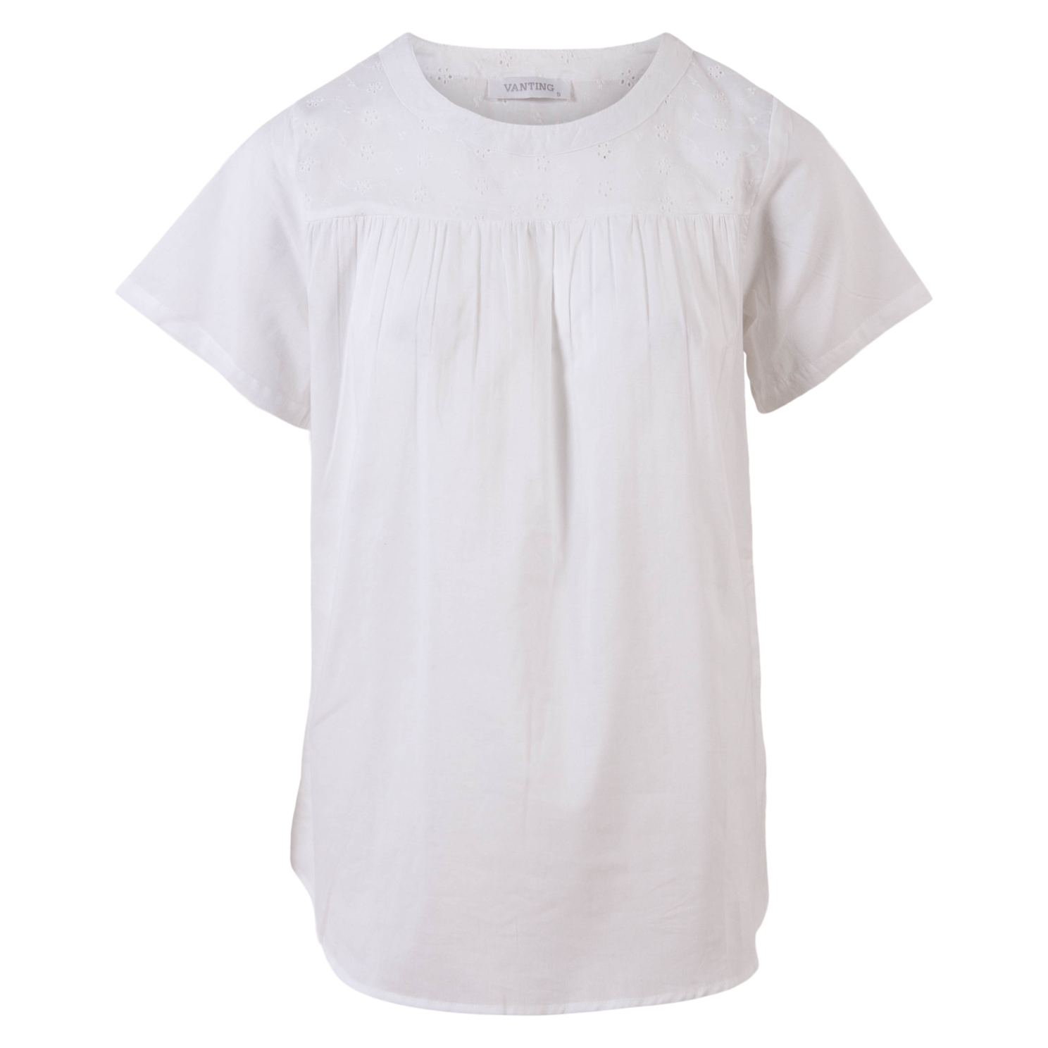 Dame Bluse Plus Size  White fra Vanting hos dansk.dk 5757150966629