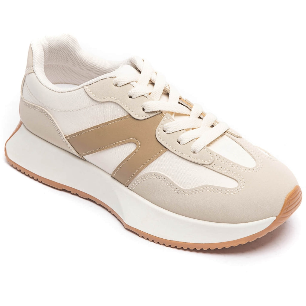 Annick Dame Sneakers  Beige fra Shoes hos Klædeskabet.dk 5715406726366