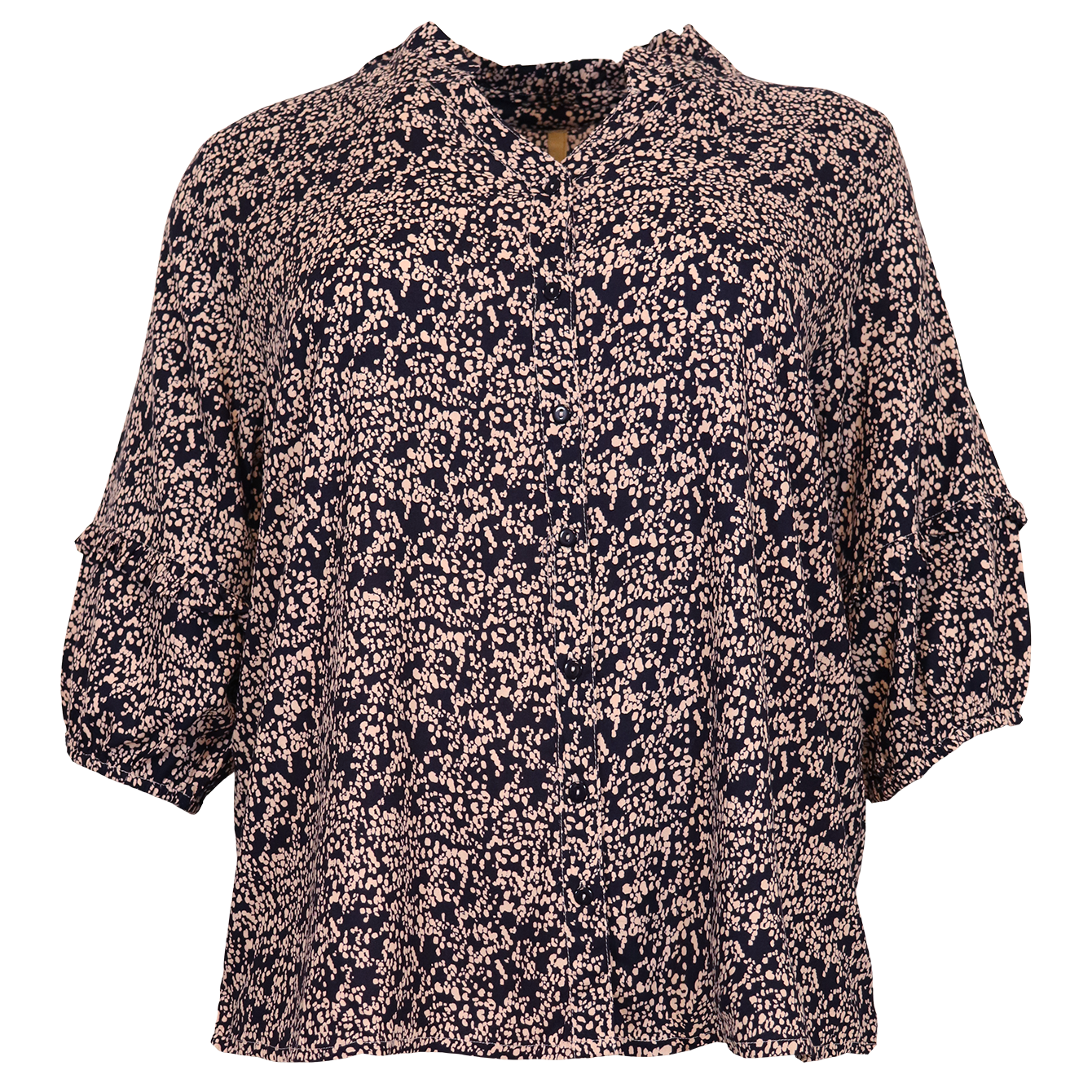 Dame Skjorte Plus Size  Navy Combi fra Cassiopeia hos dansk.dk