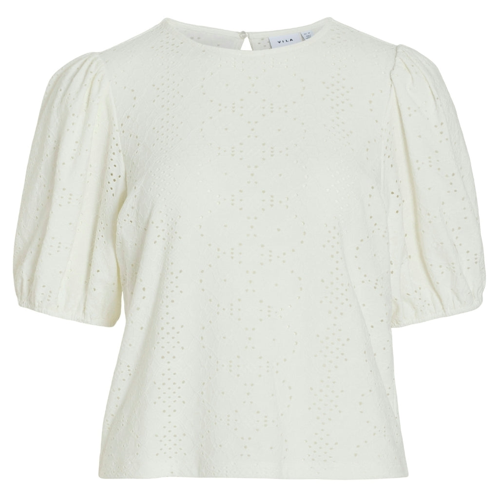Dame Bluse Vikally  Optical Snow fra Vila hos Klædeskabet.dk 5715360651919