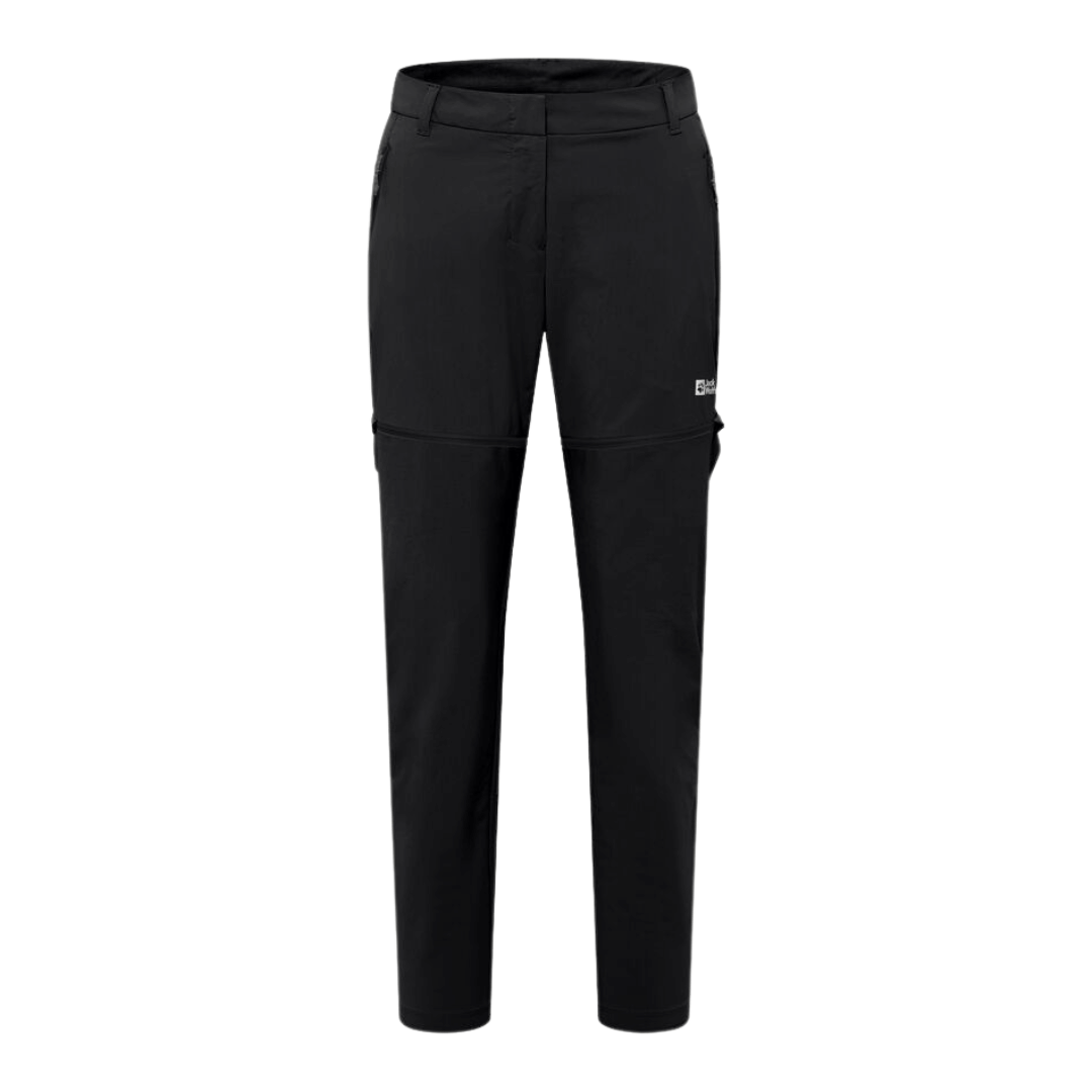 Vandrebukser Til Dame  Jack Wolfskin Hikeout Zip Off Pants  Sort hos Backpackerlife.dk