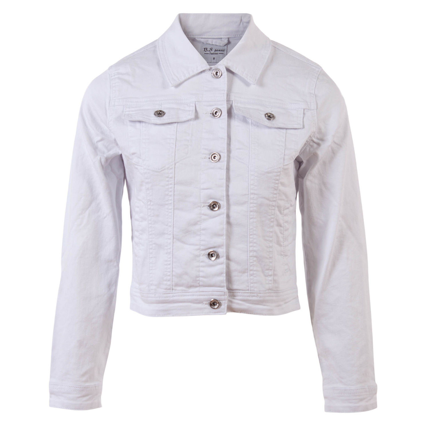Dame Denimjakke Plus Size  Hvid fra Bs Jeans hos dansk.dk 5714470184218
