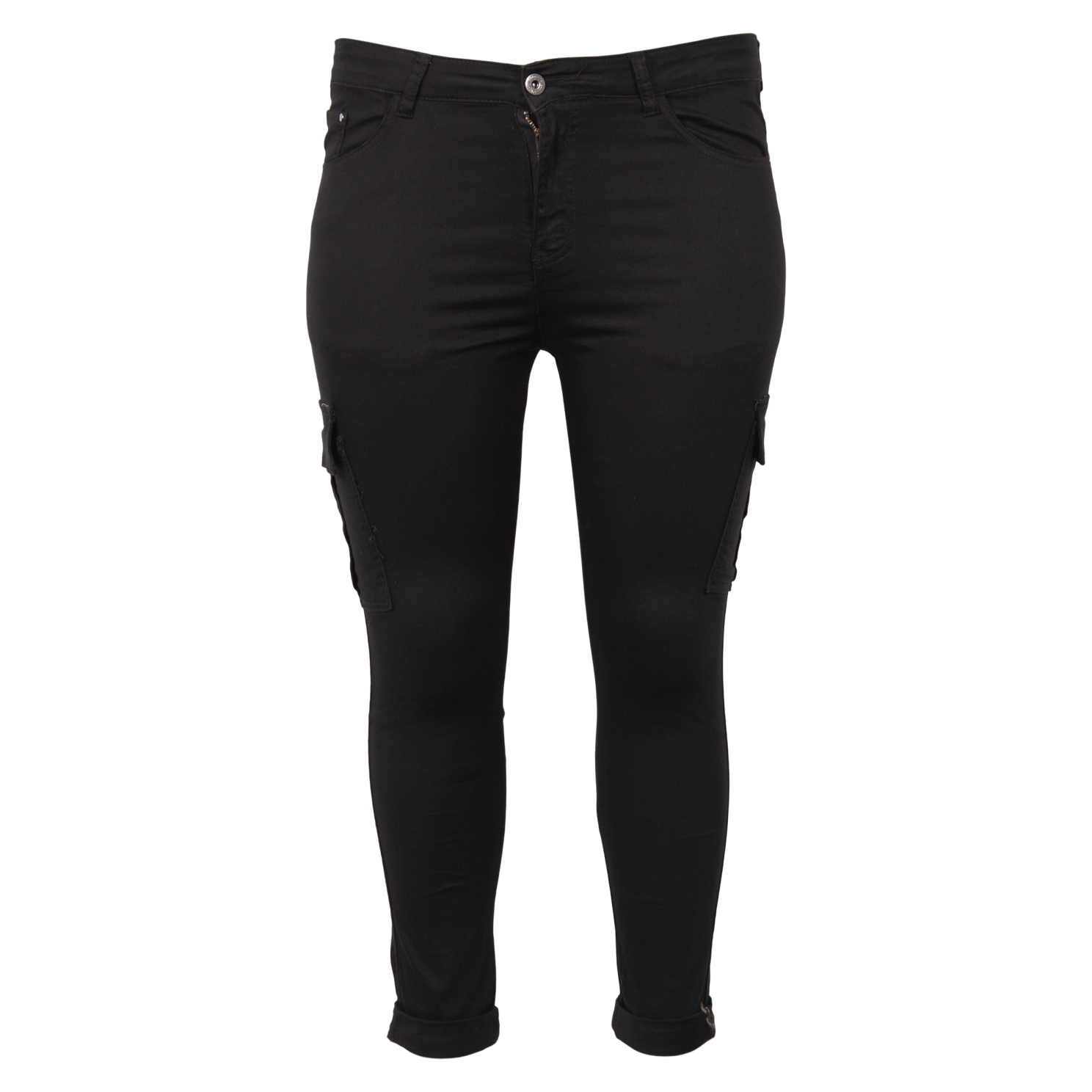 Dame Cargobukser Plus Size  Sort fra Bs Jeans hos dansk.dk 5714470183846