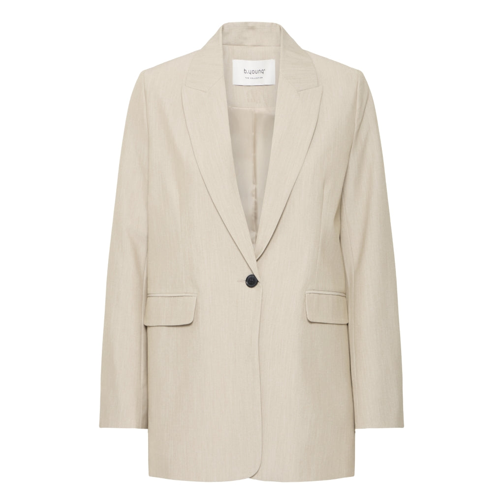 Dame Blazer Bydanta  Humus Melange fra B.young hos Klædeskabet.dk 5715573398496