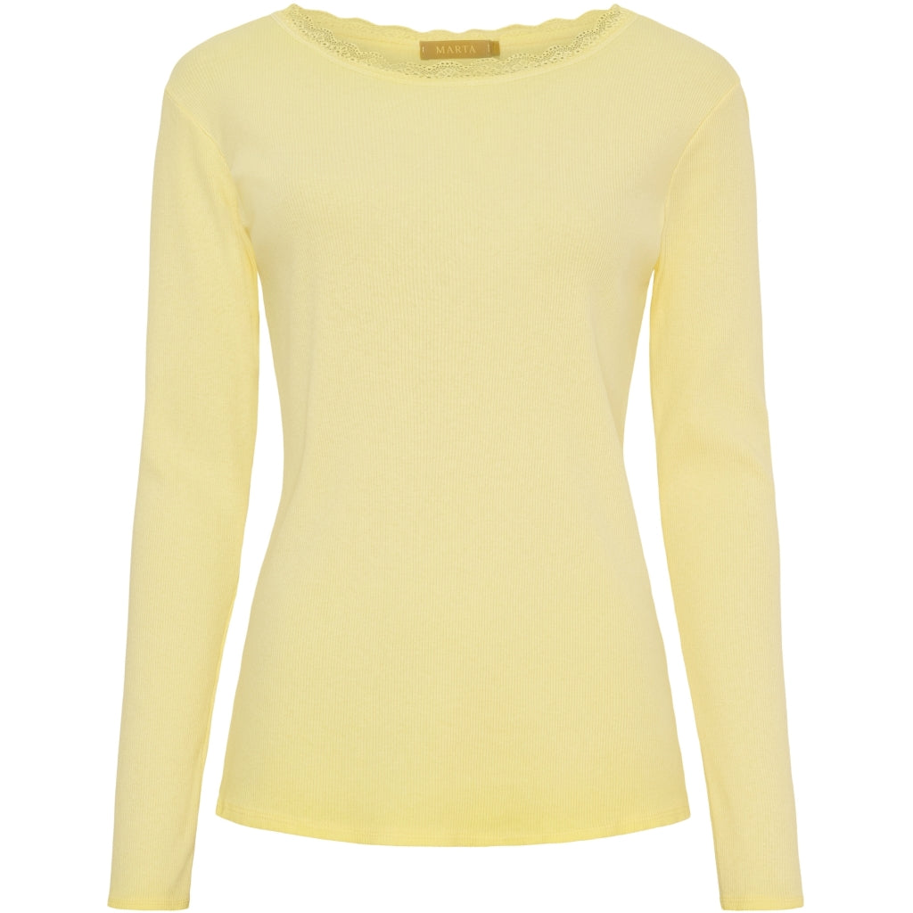 Dame Langærmet Shirt Mdcbelinda  Yellow fra Marta Du Chateau hos Klædeskabet.dk 5715406748047
