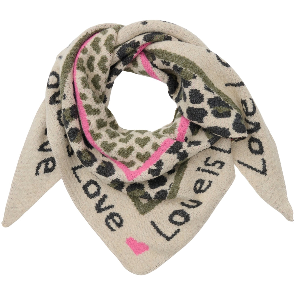 Dame ørklæ Mdcclio  Beige Green fra Marta Du Chateau hos Klædeskabet.dk 5715406721477