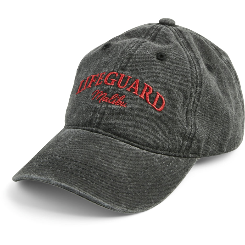 Dame Kasket Pclihilda  Dark Grey Denim Detail Lifeguard fra Pieces hos Klædeskabet.dk 5715670985933