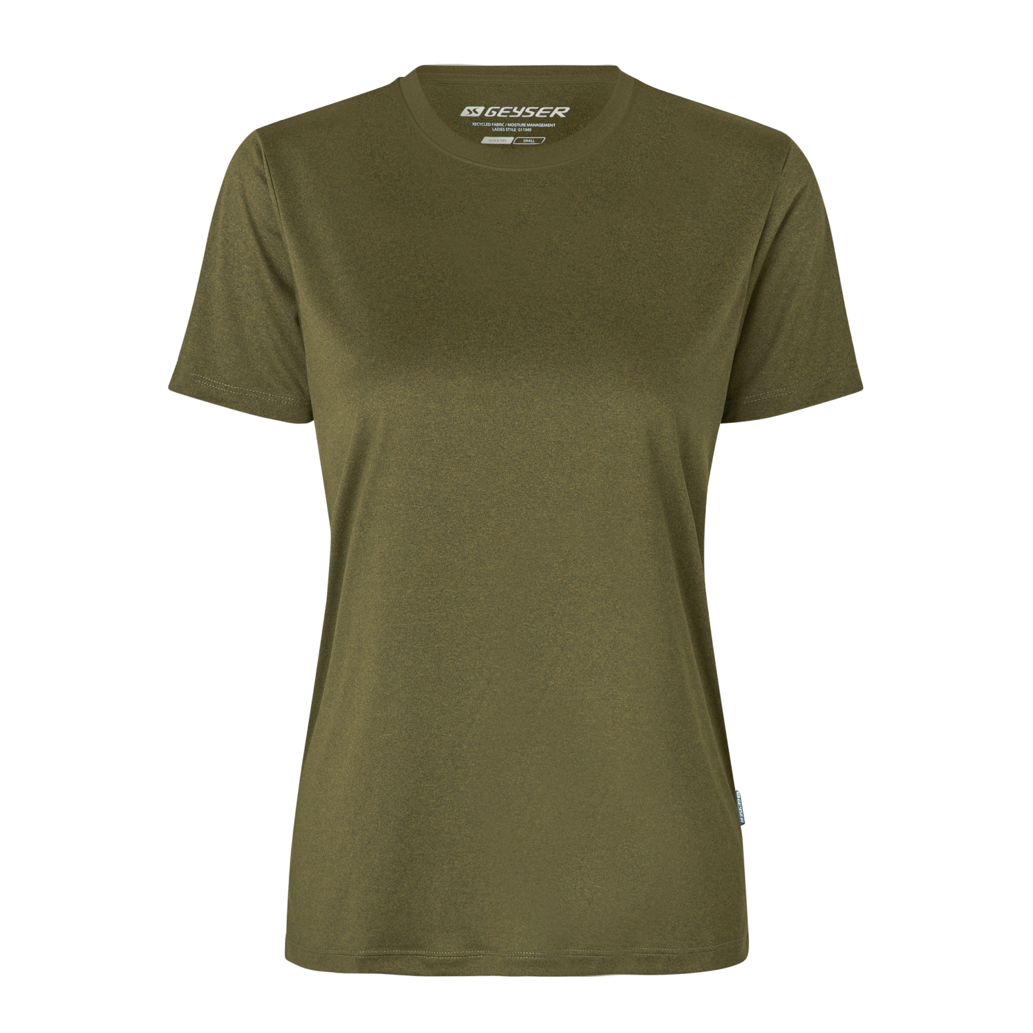 Dame ænings Shirt  Oliven fra Geyser By Id hos dansk.dk 5708302036707