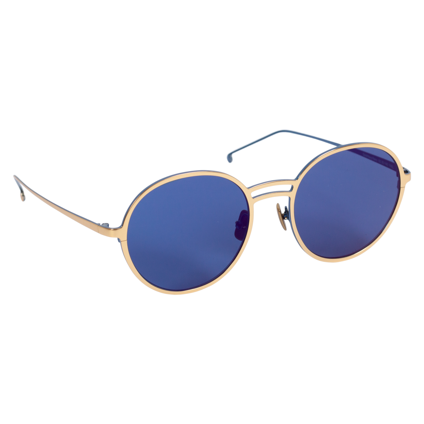 Yael Dame Solbriller  Gold Navy Navy  Onesize fra Aym hos dansk.dk