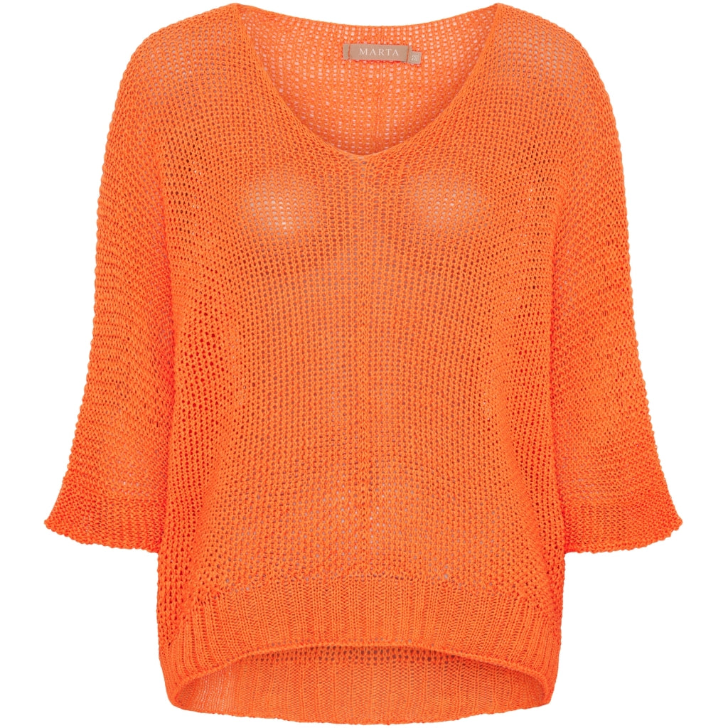 Dame Strik  Orange fra Marta Du Chateau hos Klædeskabet.dk 5715406757308