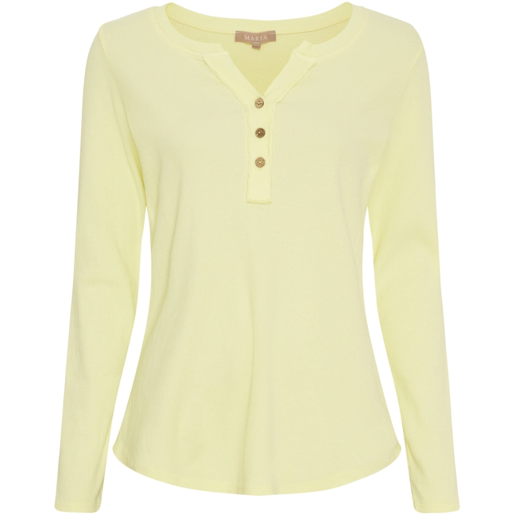 Dame Langærmet Shirt Mdcmagali  Yellow fra Marta Du Chateau hos Klædeskabet.dk 5715406763972