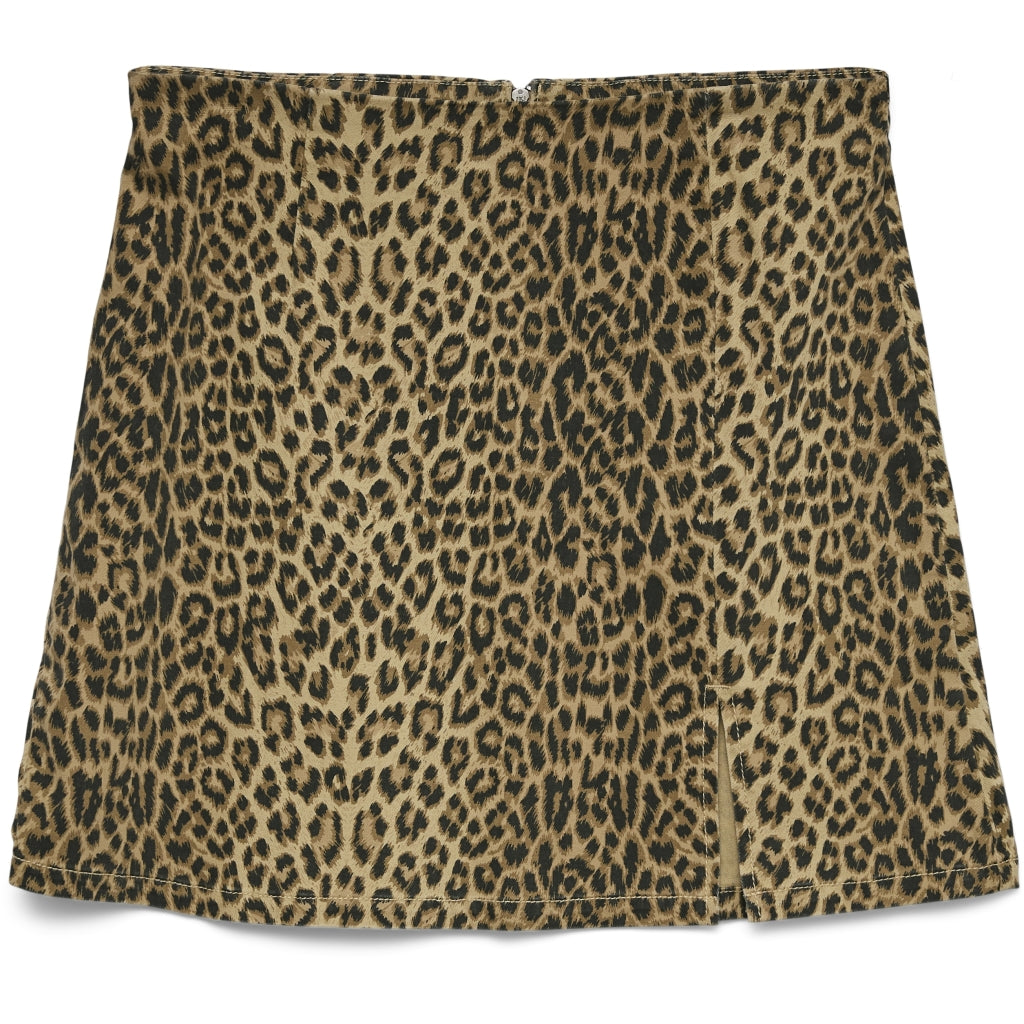Dame Nederdel Vmnelly  Silver Mink Leopard fra Vero Moda hos Klædeskabet.dk 5715719557817