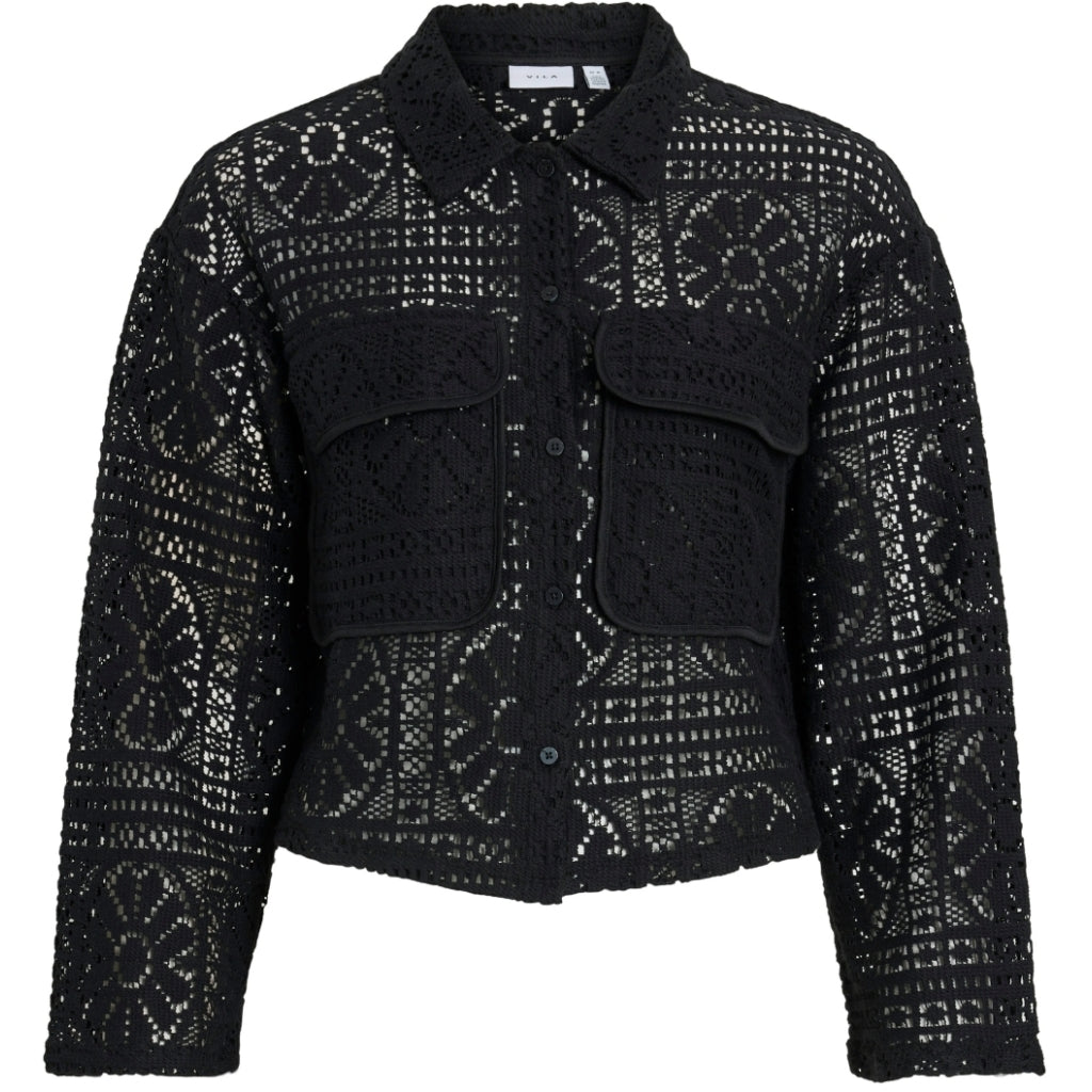 Dame Cardigan Vimerinda  Black Beauty fra Vila hos Klædeskabet.dk 5715361240488