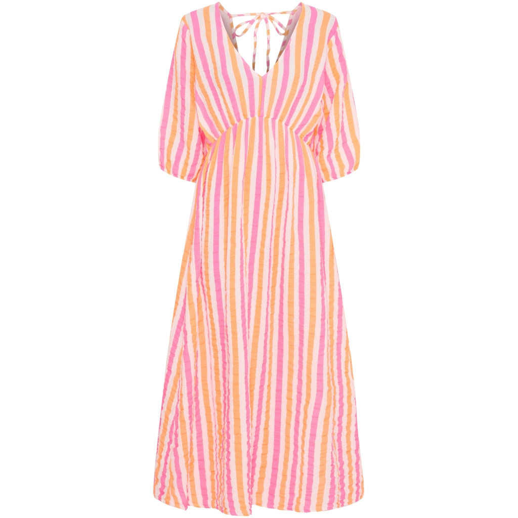 Dame Kjole Mdcandrea  Stripe Fuxia Orange fra Marta Du Chateau hos Klædeskabet.dk 5715406814469