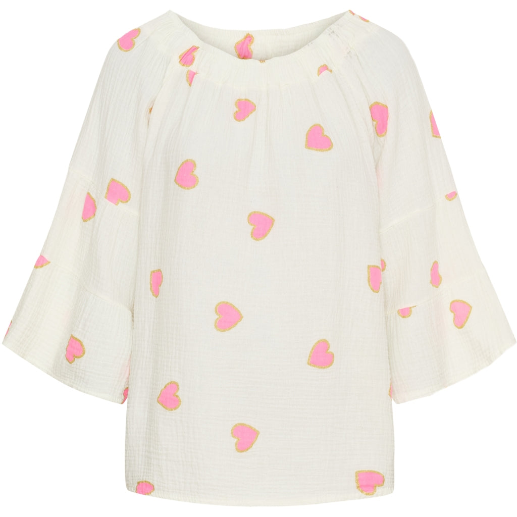 Dame Bluse Mdcputte  Yellow Heart fra Marta Du Chateau hos Klædeskabet.dk 5715406823379