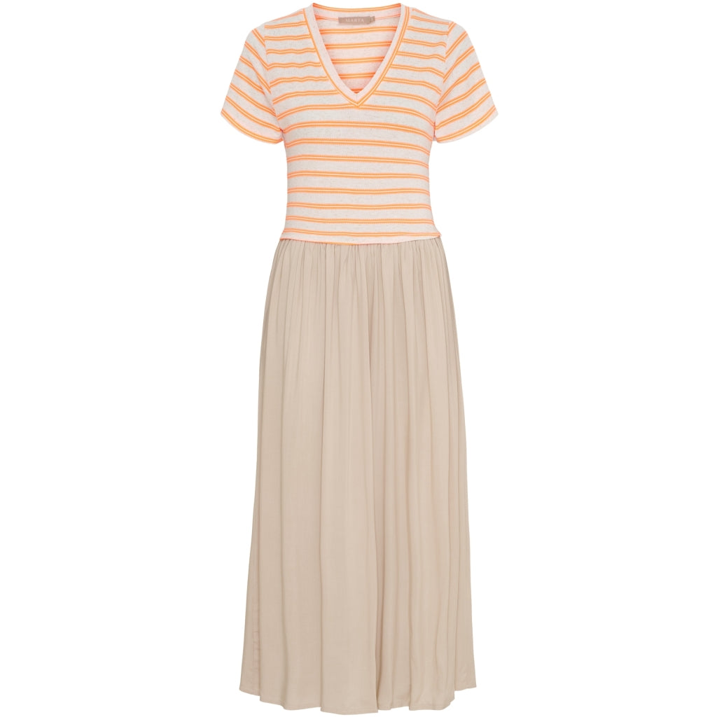 Dame Kjole Mdcingfrid  Beige Orange fra Marta Du Chateau hos Klædeskabet.dk 5715406817262
