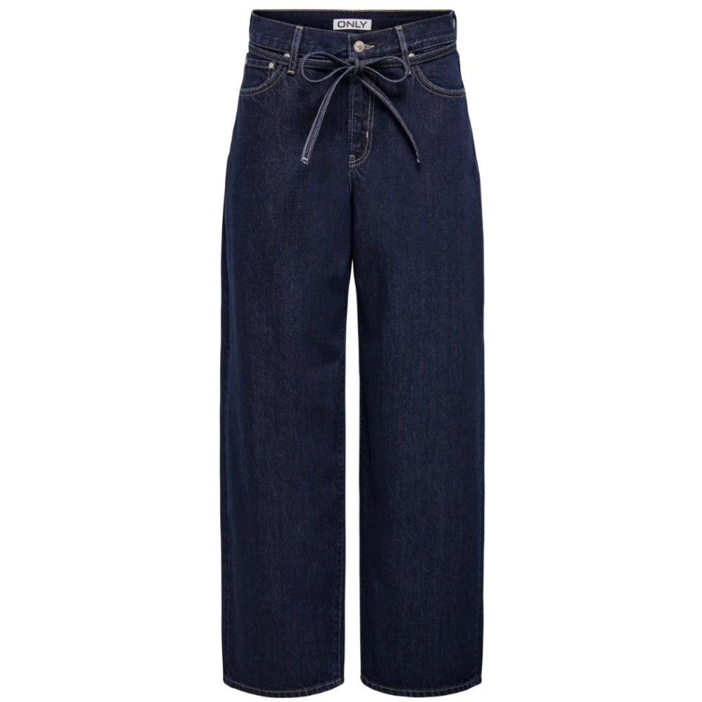 Dame Bukser Onlgianna  Dark Blue Denim Rinse fra Only hos Klædeskabet.dk 5715733038118