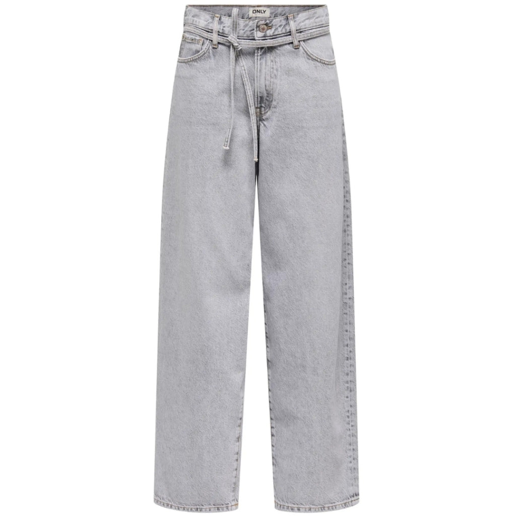 Dame Jeans Onlgianna  Light Grey Denim Bleached fra Only hos Klædeskabet.dk 5715731111592