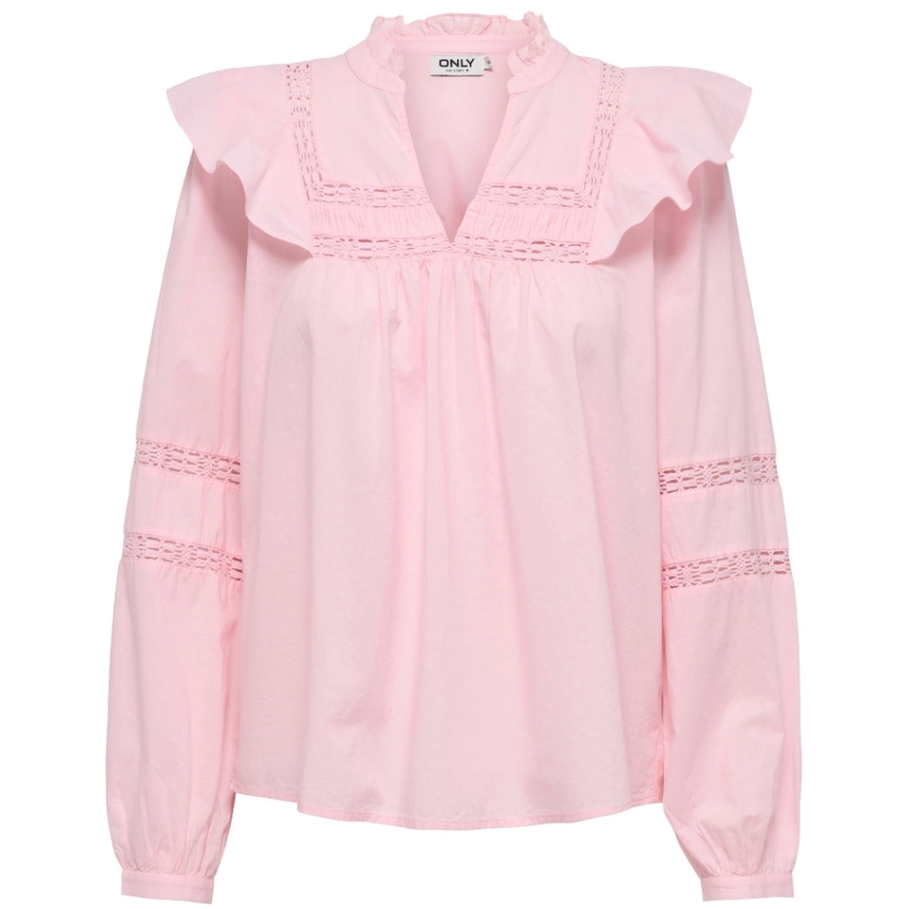 Dame Bluse Onljulia  Pink Lady fra Only hos Klædeskabet.dk 5715670004146