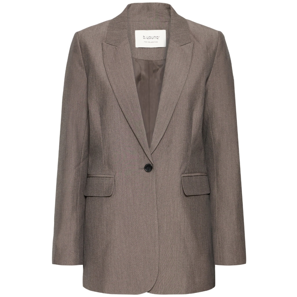 Dame Blazer Bydanta  Walnut Melange fra B.young hos Klædeskabet.dk 5715749192026